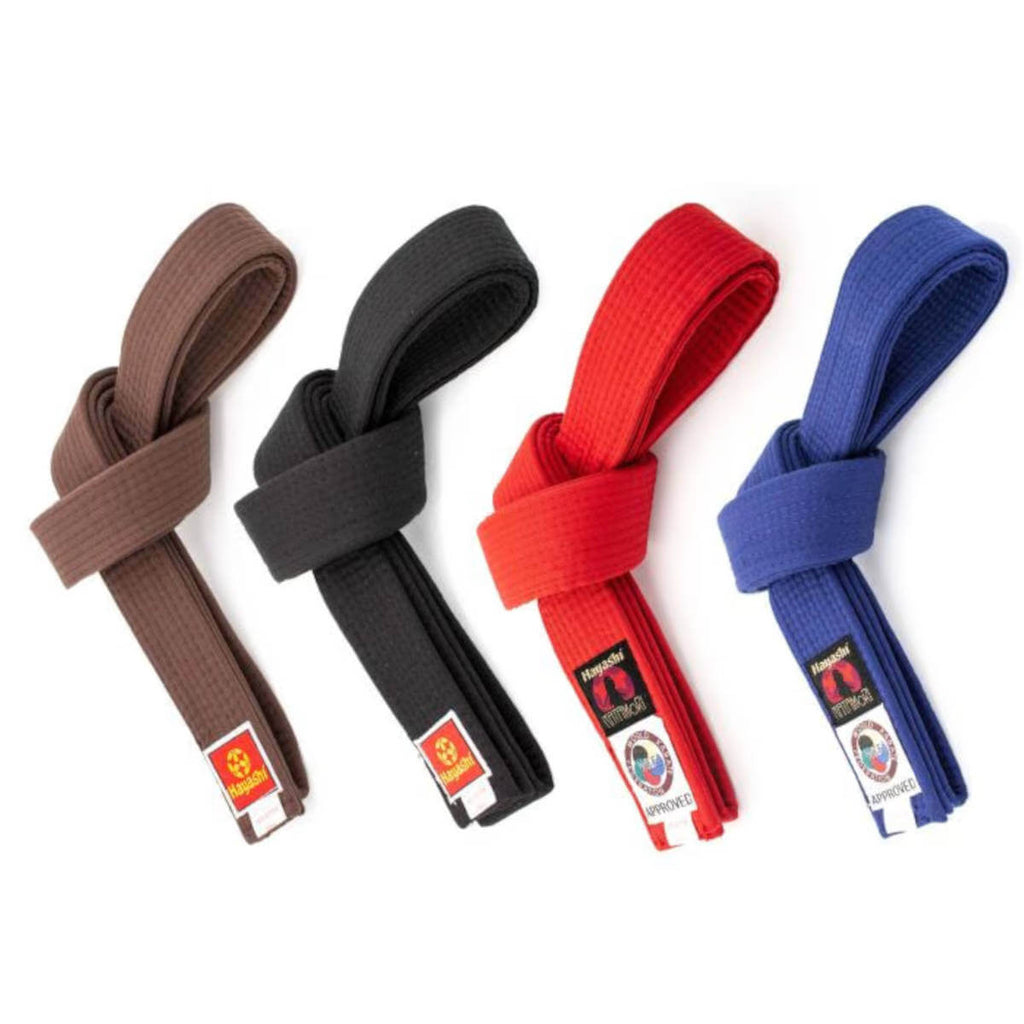 Martial arts belt "Hayashi" Blue, Red, Brown, Black