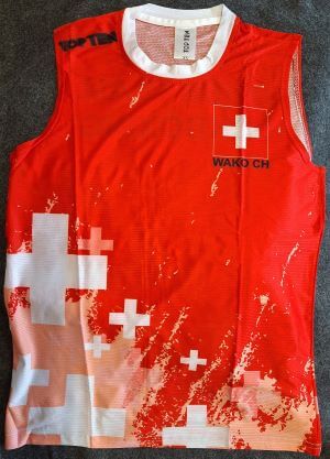 Sleeveless T-shirt Swiss Team Design