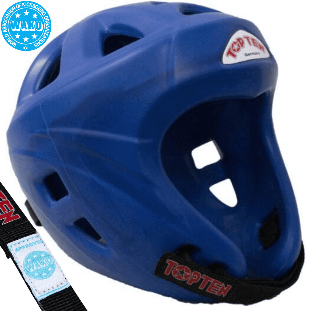 Kopfschutz "Avantgarde" Blau mit WAKO-Label