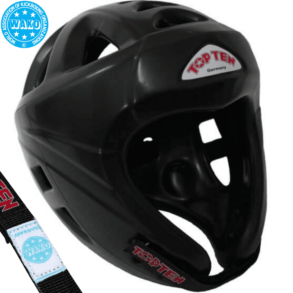 Kopfschutz "Avantgarde" Schwarz mit WAKO-Label