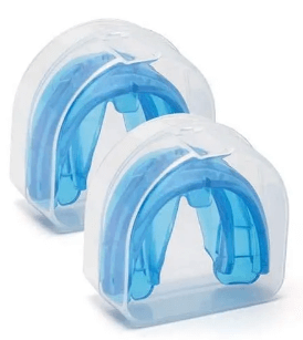 Double mouthguard for upper and lower jaw, for children and teenagers