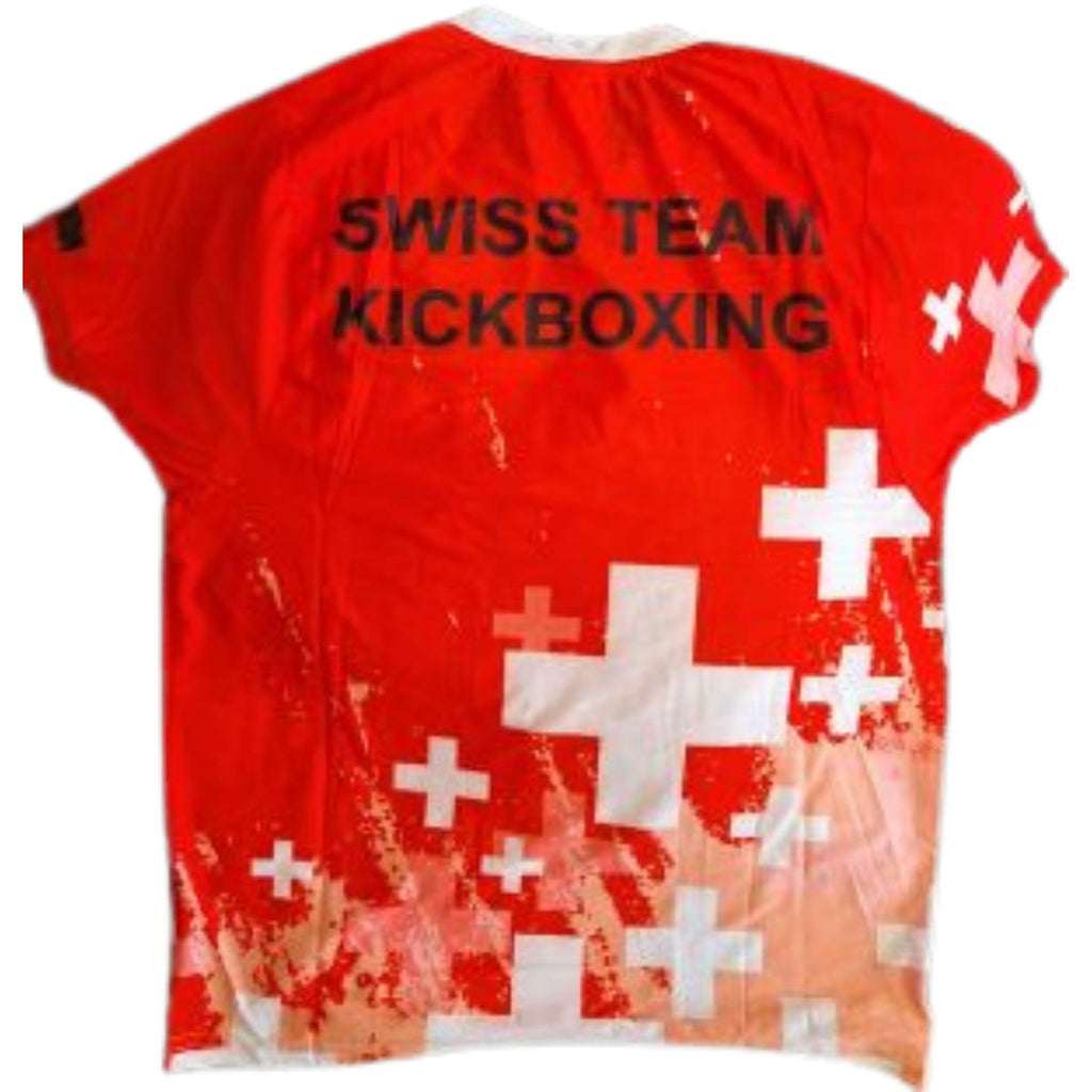 T-shirt à col rond, motif équipe suisse