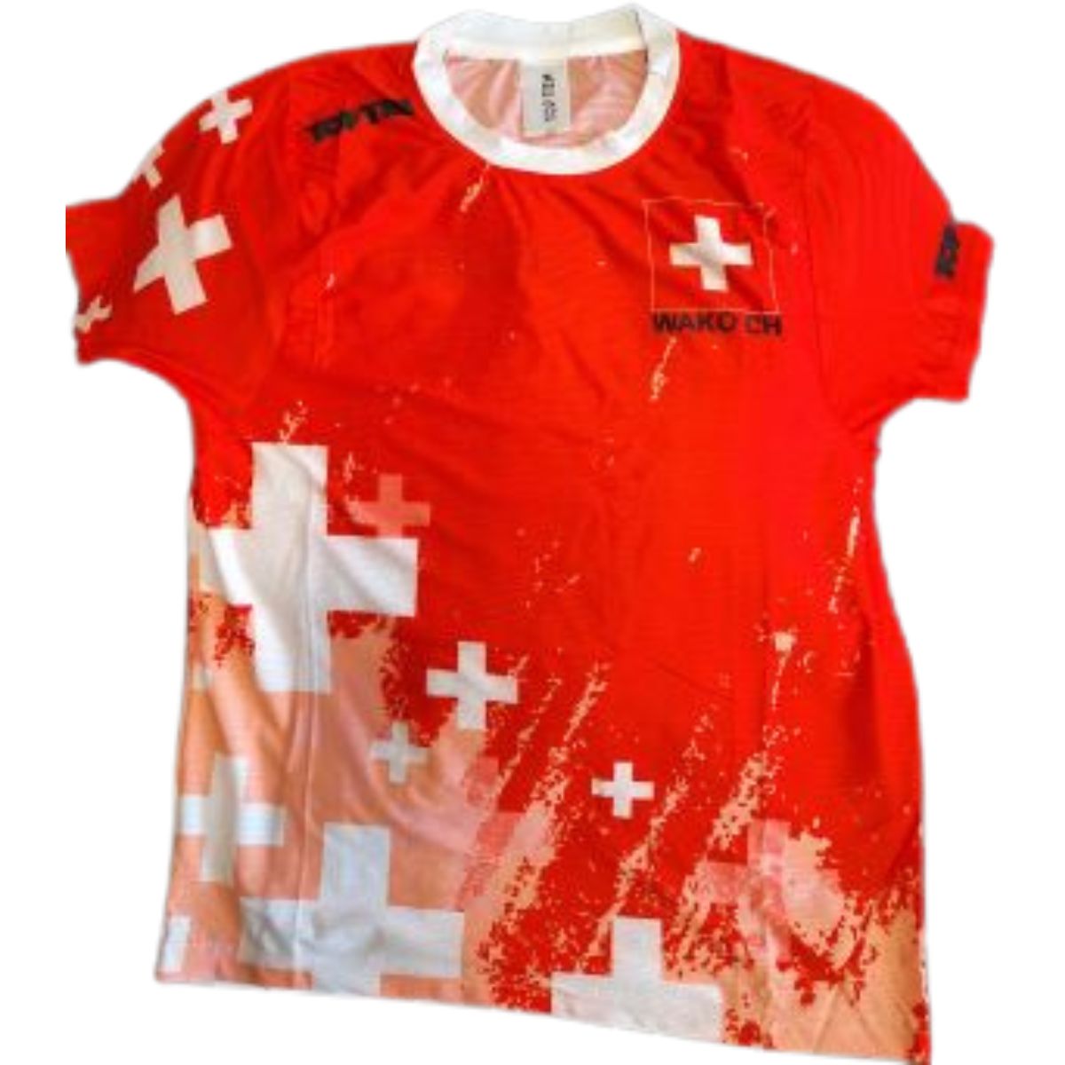 T-shirt round neck Swiss team design