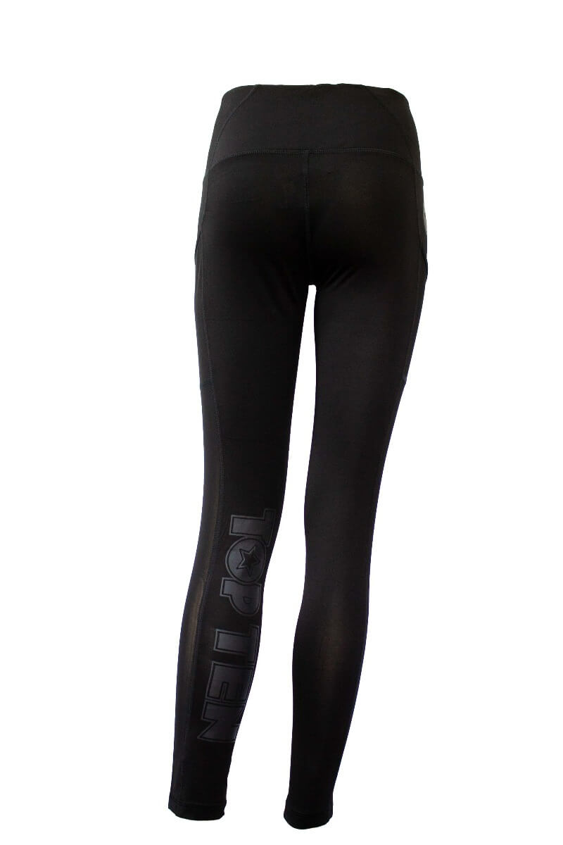 Fitness Tights Leggings Schwarz