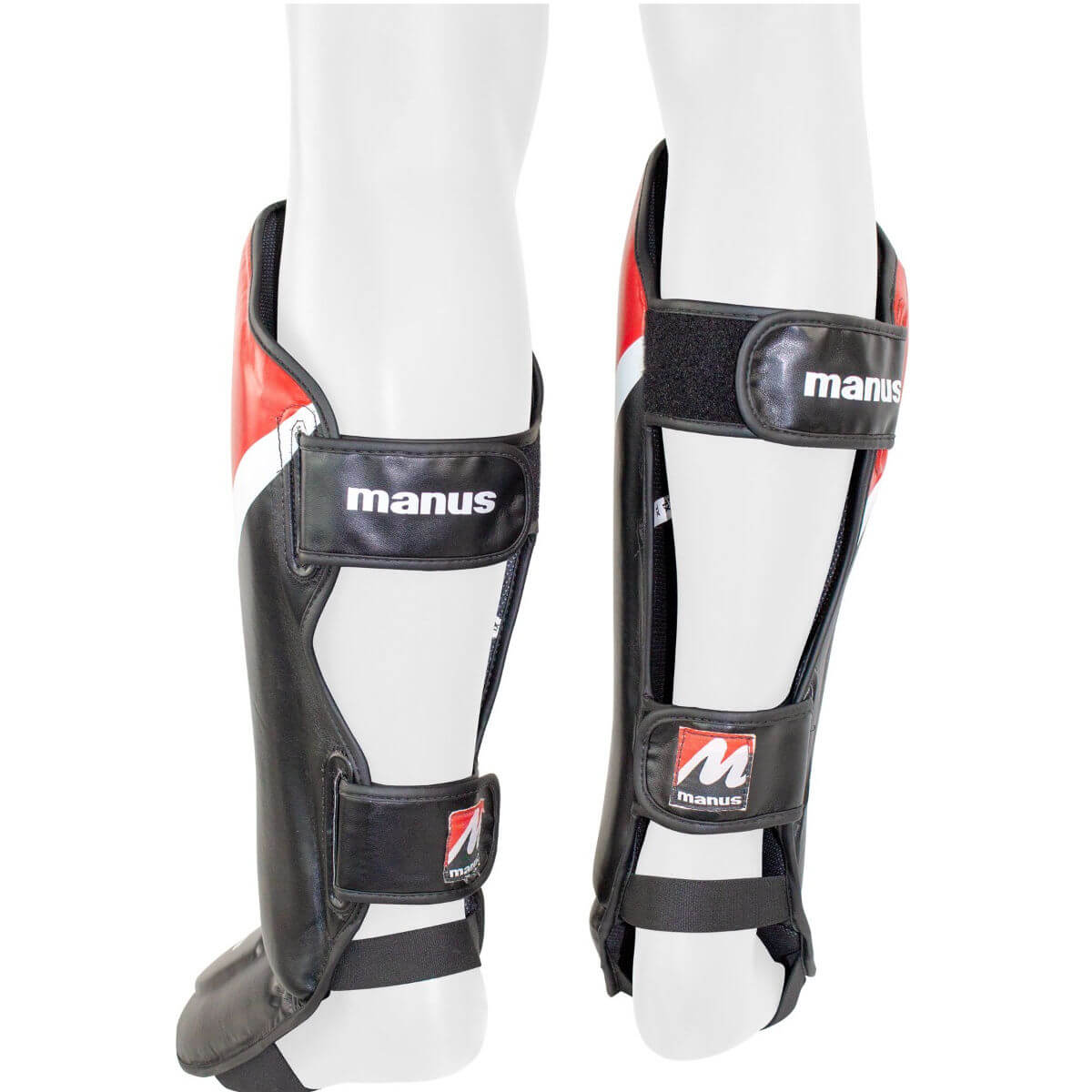 Shin and instep protection "Wave" Black/Red 