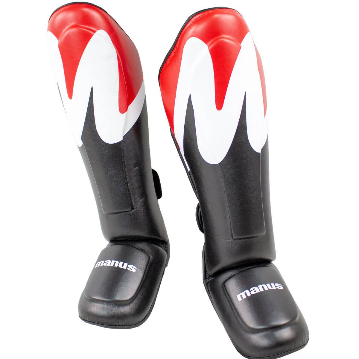 Shin and instep protection "Wave" Black/Red 