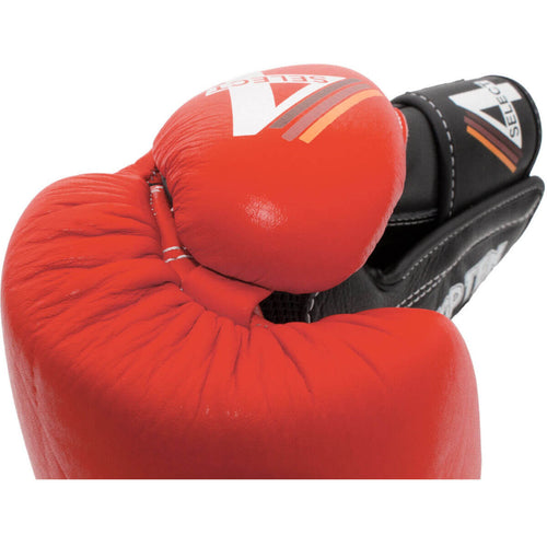 Gants de boxe « 4Select » en cuir rouge et noir 