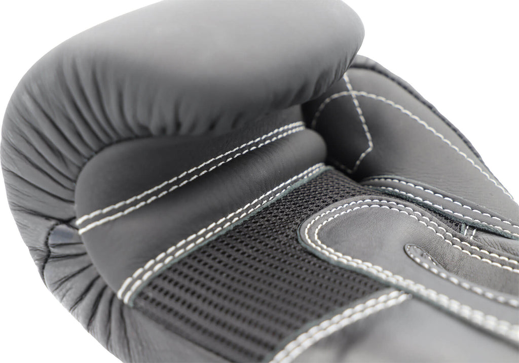 Boxhandschuhe "4Select" Leder Schwarz-Schwarz