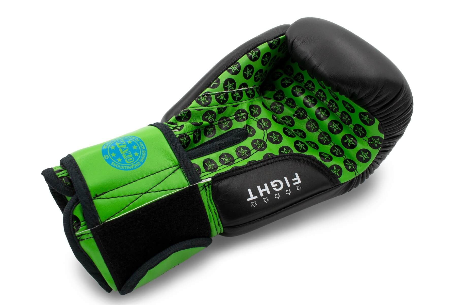Boxhandschuh Fight Schwarz-Grün Innenhand