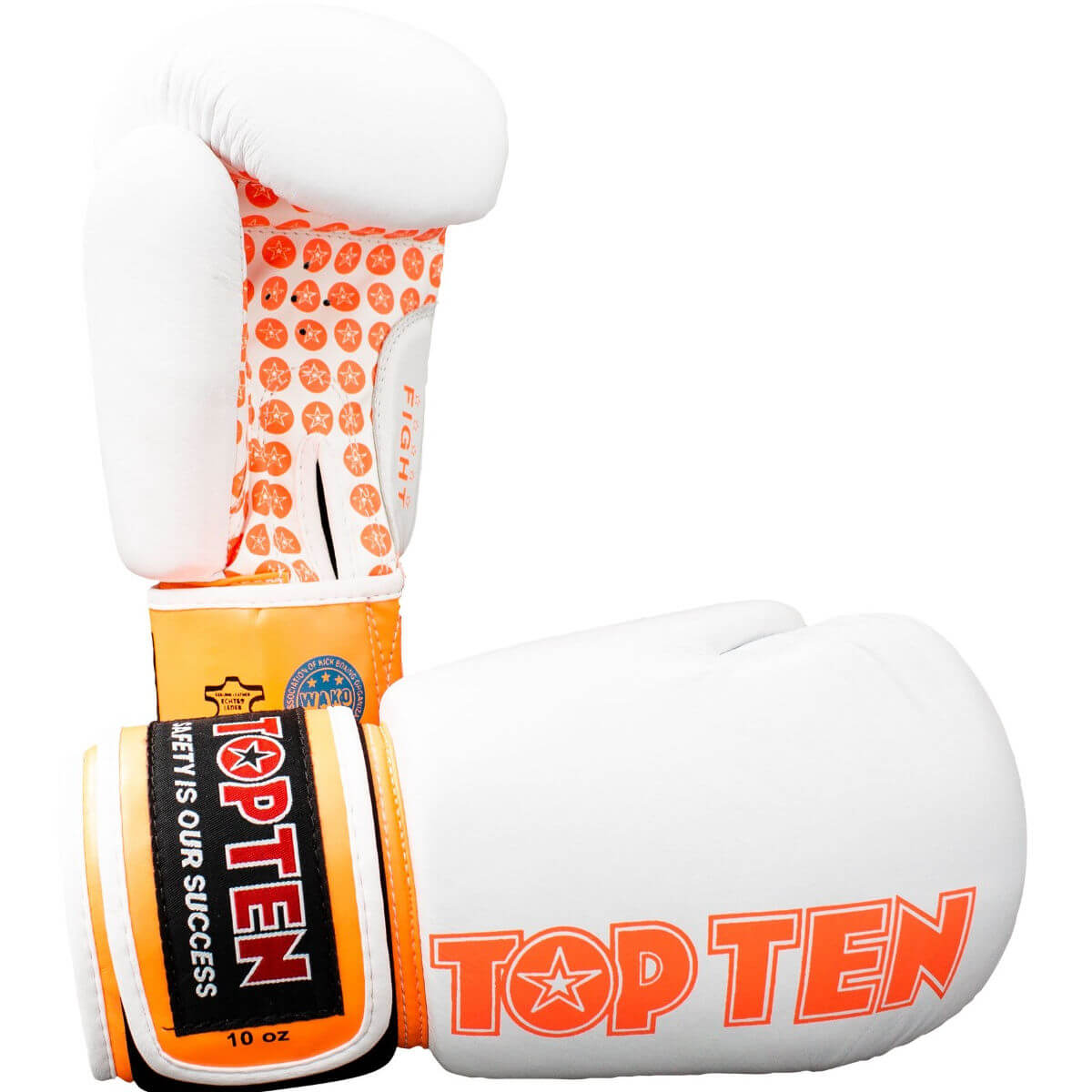Boxing gloves “Fight” white-orange