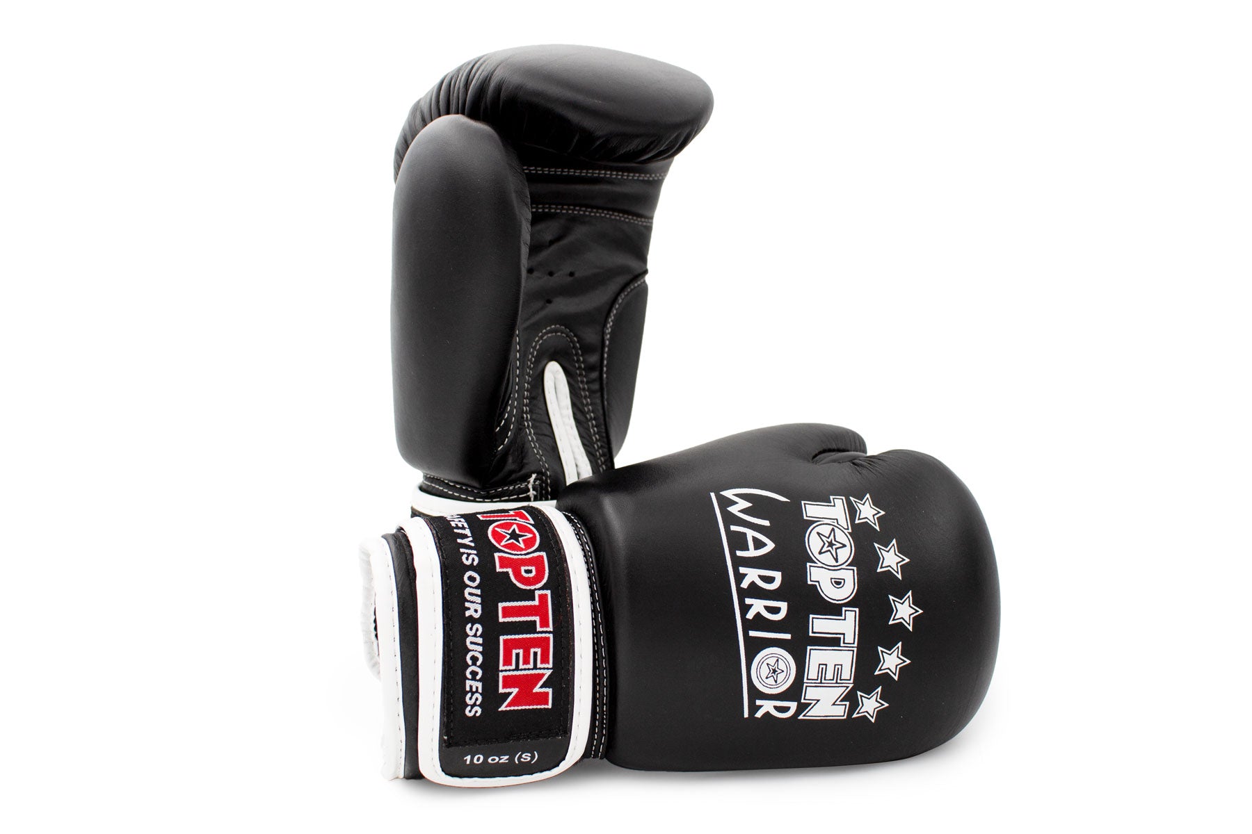 Boxhandschuhe für Junioren „Warrior“ - 10 oz, schwarz