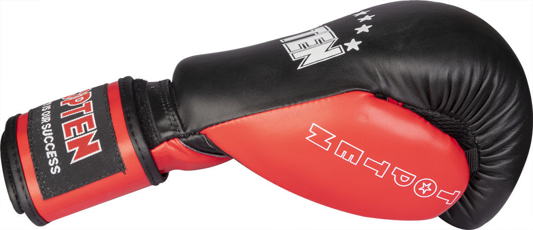 top ten fighting gear Boxing gloves "Top Ten" Black-Red – Toptenschweiz