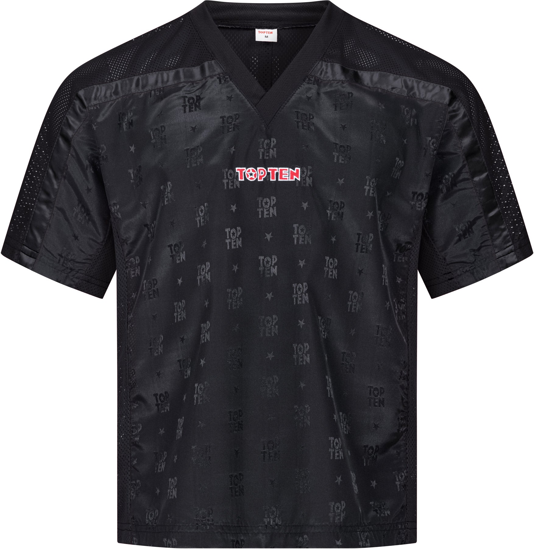 T-Shirt mit V-Ausschnitt zum Kickboxen „Kickboxjacke Mesh“ mit WAKO IF Label