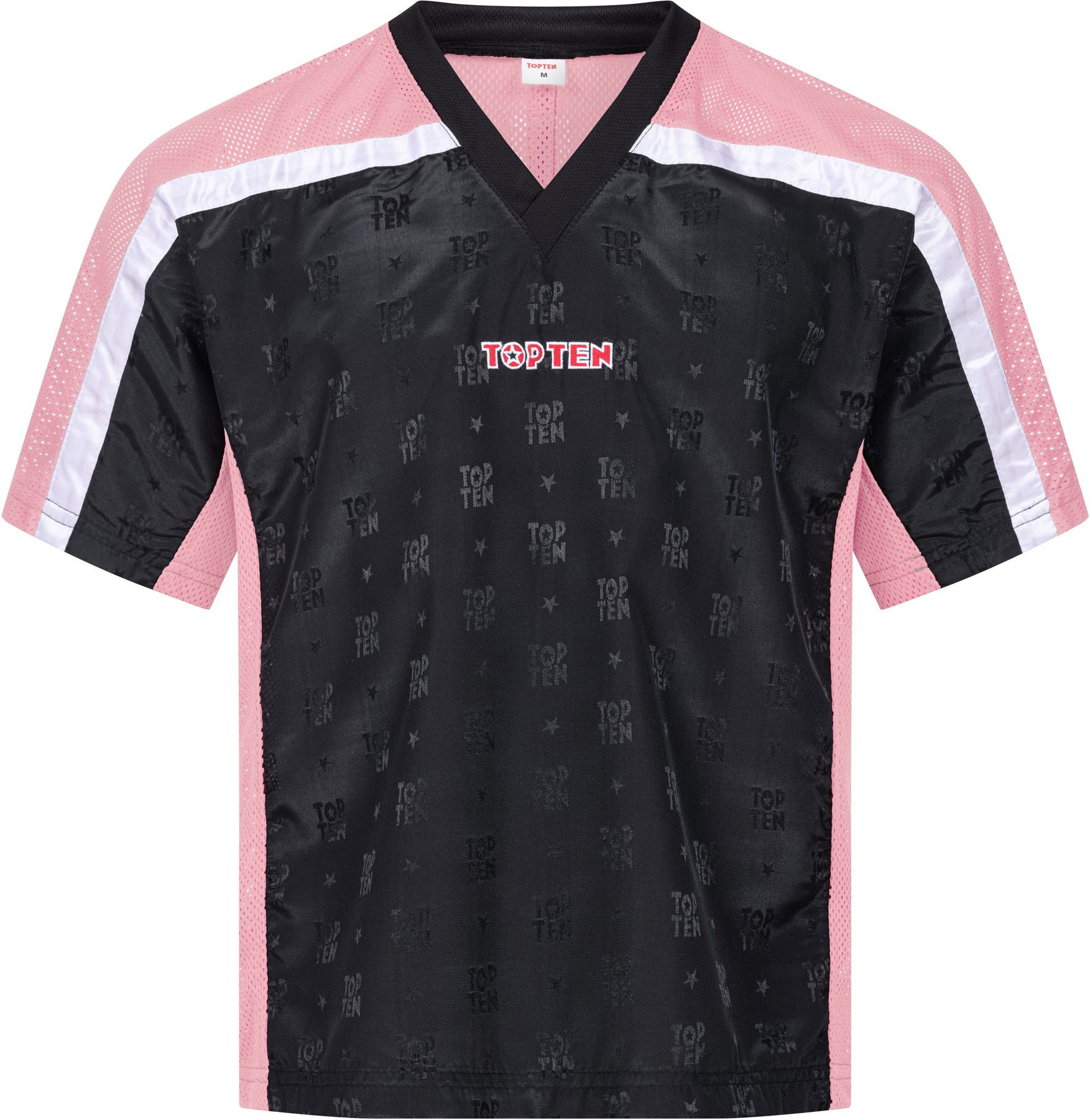 T-Shirt mit V-Ausschnitt zum Kickboxen „Kickboxjacke Mesh“ mit WAKO IF Label