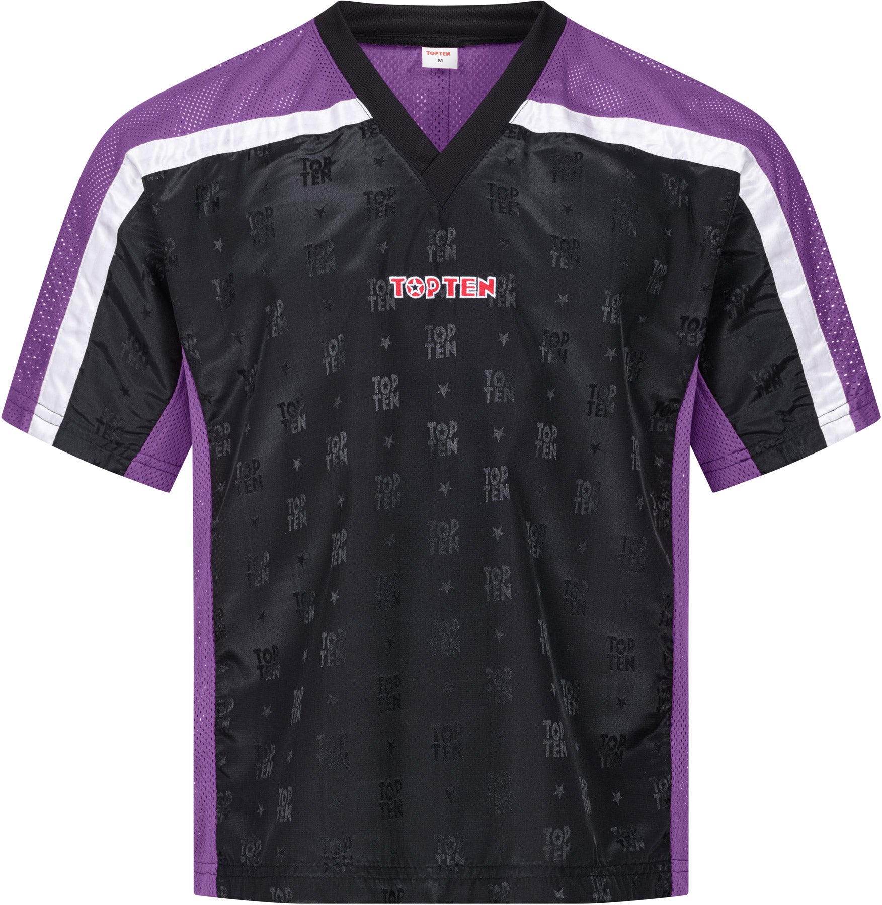 T-Shirt mit V-Ausschnitt zum Kickboxen „Kickboxjacke Mesh“ mit WAKO IF Label