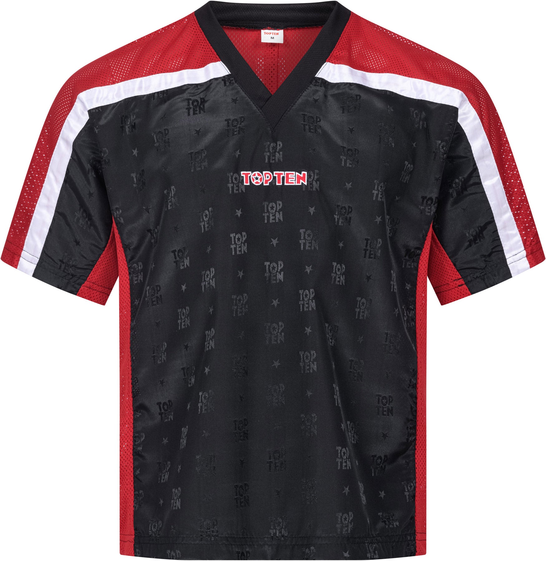 T-Shirt mit V-Ausschnitt zum Kickboxen „Kickboxjacke Mesh“ mit WAKO IF Label