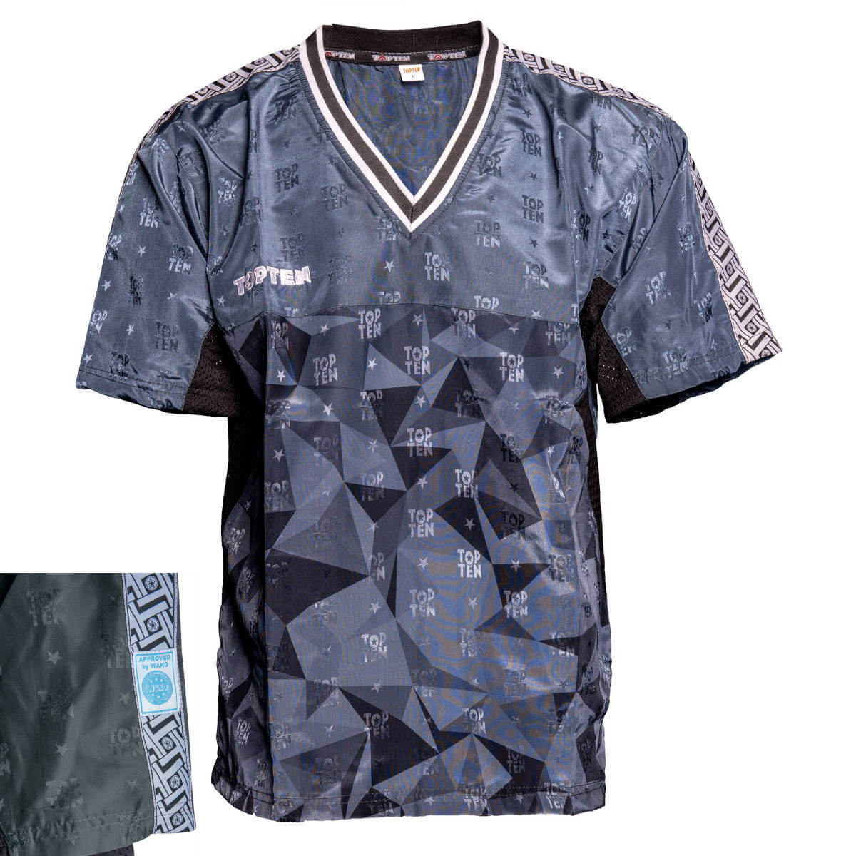 T-Shirt mit V-Ausschnitt zum Kickboxen „Kickboxjacke Prism“