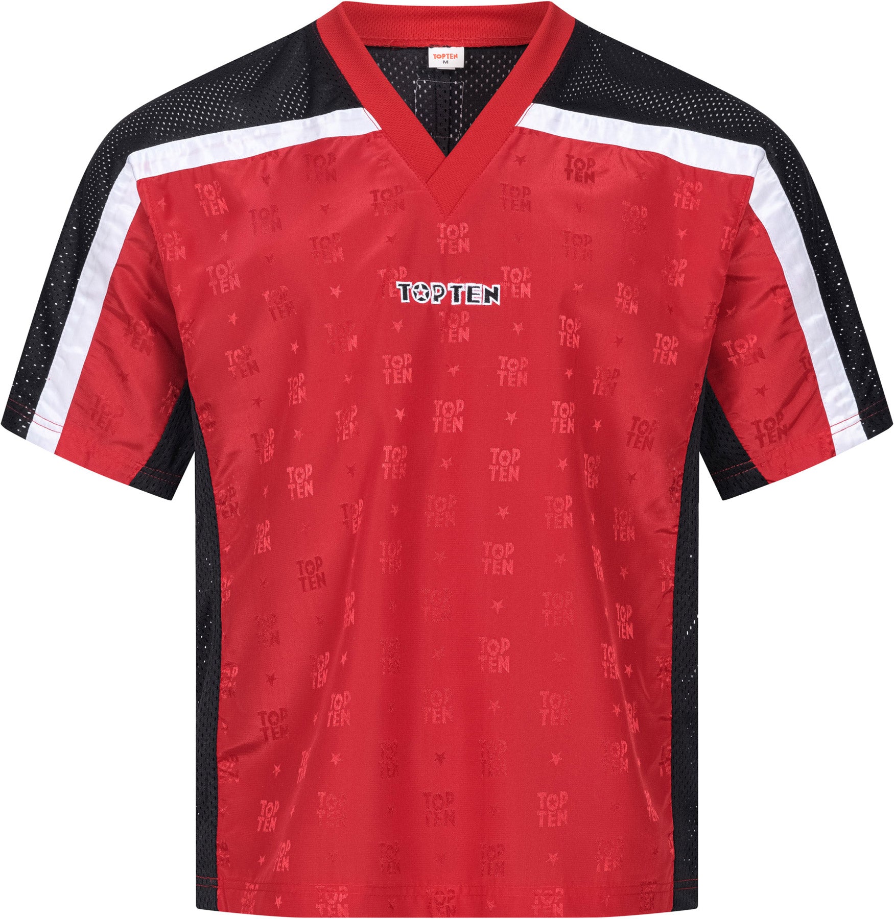 T-Shirt mit V-Ausschnitt zum Kickboxen „Kickboxjacke Mesh“ mit WAKO IF Label