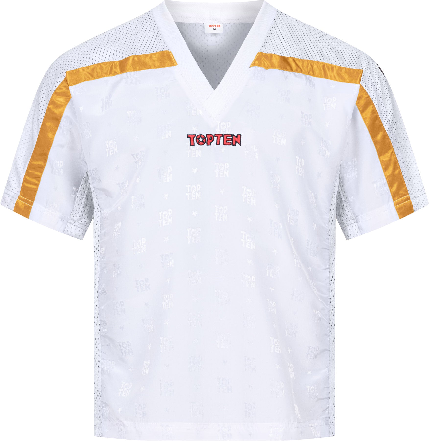 T-Shirt mit V-Ausschnitt zum Kickboxen „Kickboxjacke Mesh“ mit WAKO IF Label