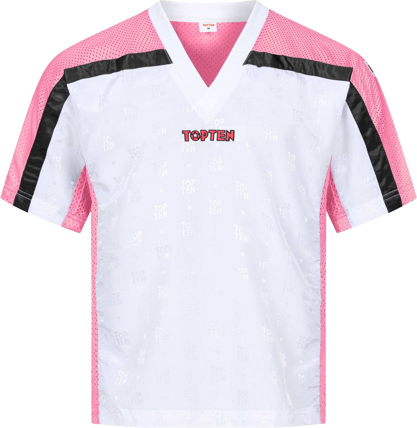 T-Shirt mit V-Ausschnitt zum Kickboxen „Kickboxjacke Mesh“ mit WAKO IF Label
