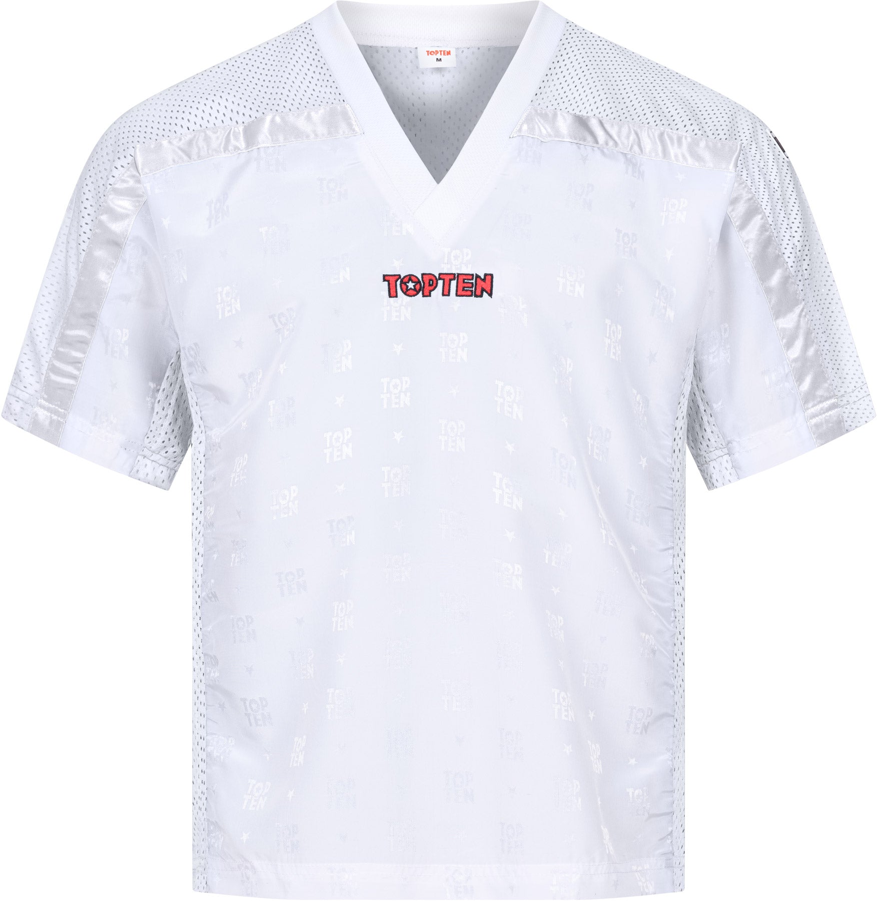 T-Shirt mit V-Ausschnitt zum Kickboxen „Kickboxjacke Mesh“ mit WAKO IF Label