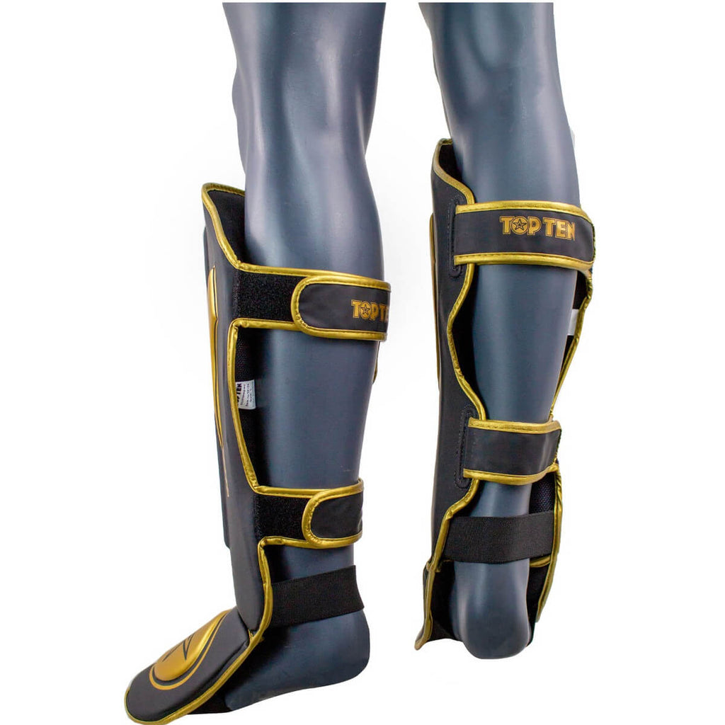 Shin guard “Star Light” black and gold 