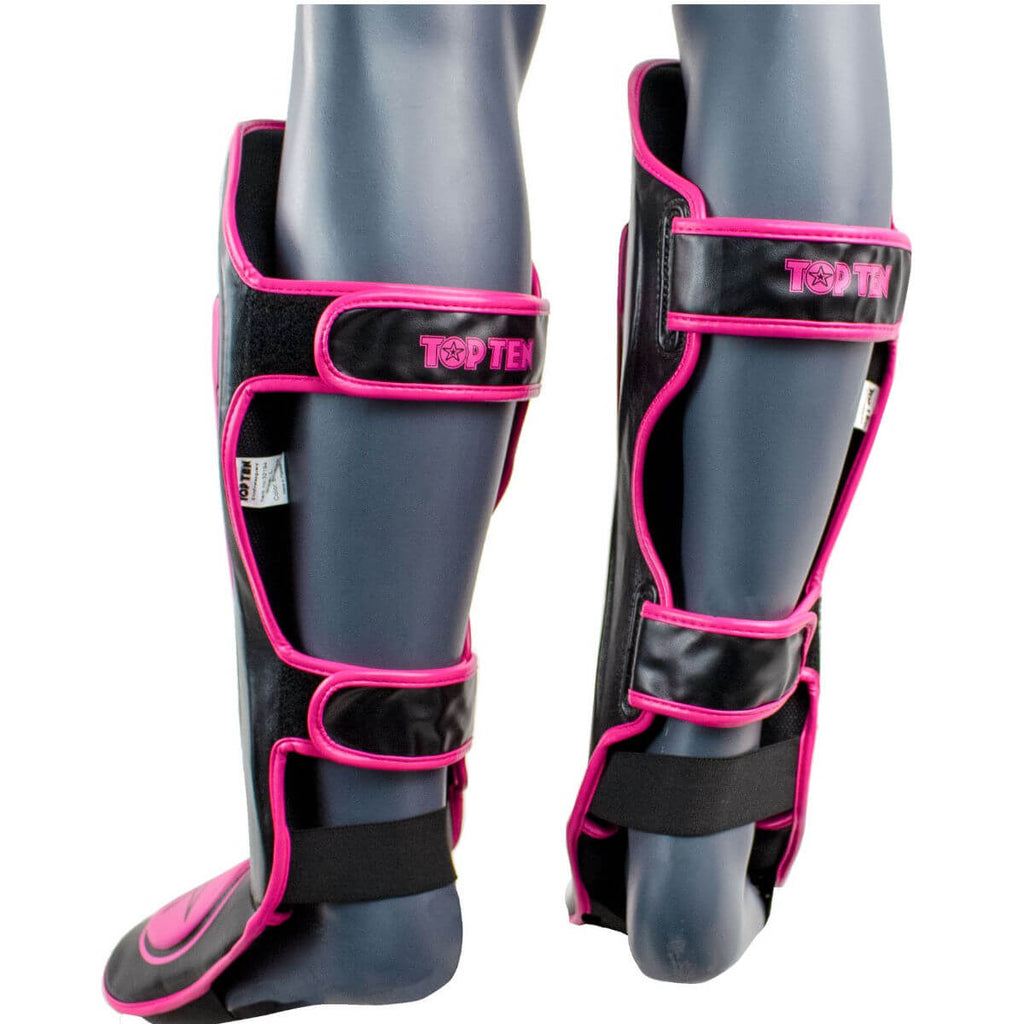 Schienbeinschutz „Star Light“ Schwarz-Pink