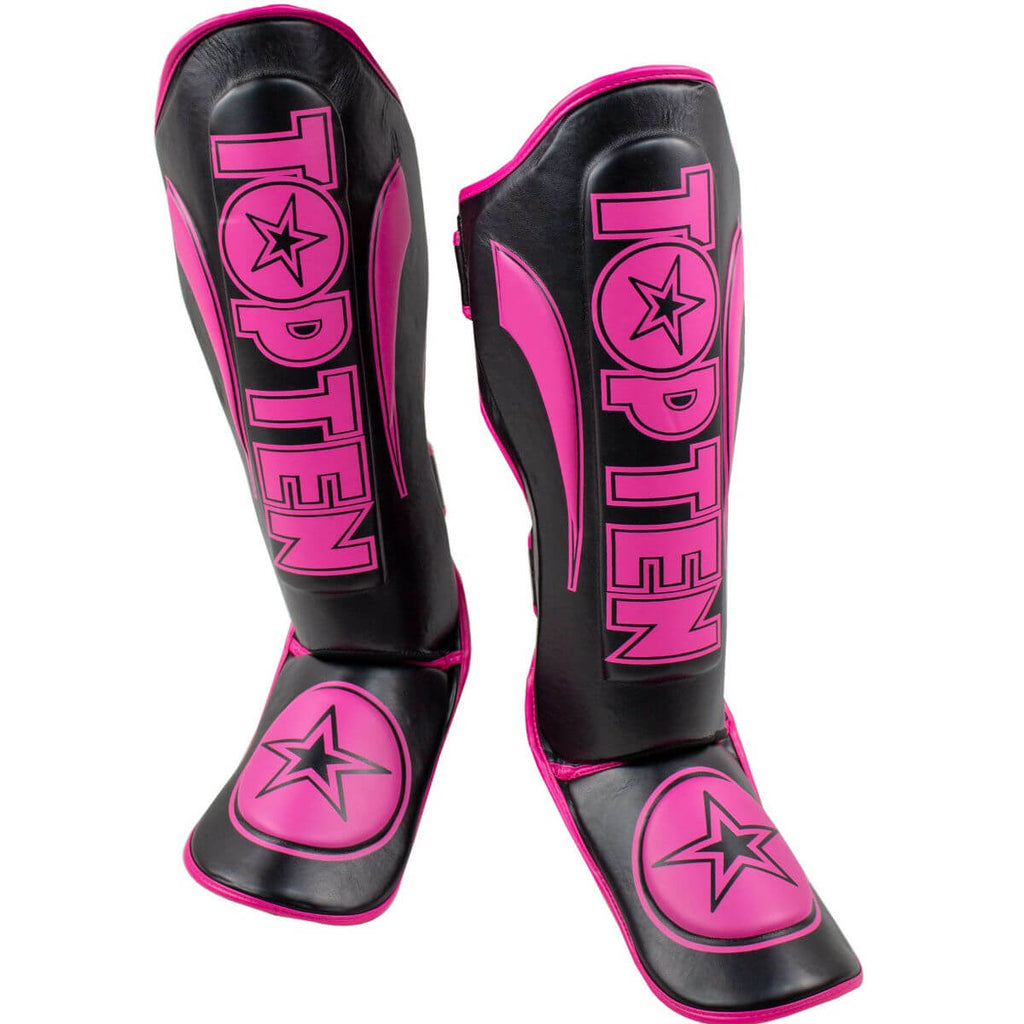 Schienbeinschutz „Star Light“ Schwarz-Pink