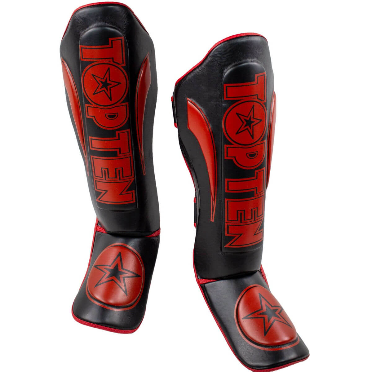 Schienbeinschutz „Star Light“ Schwarz-Rot