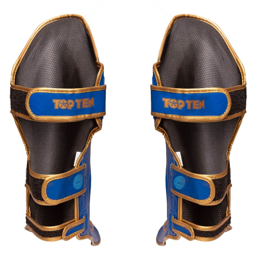 Schienbeinschutz „Star Light WAKO“ Blau-Gold