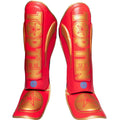 Protège-tibias « Star Light WAKO » rouge et or 