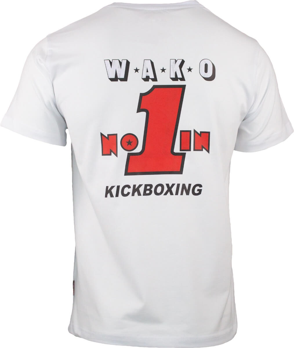 T-Shirt WAKO No. 1 Weiss Back
