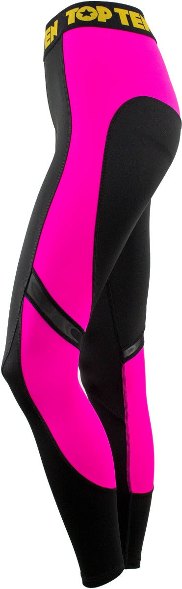 Fitness Leggings Black Pink Right